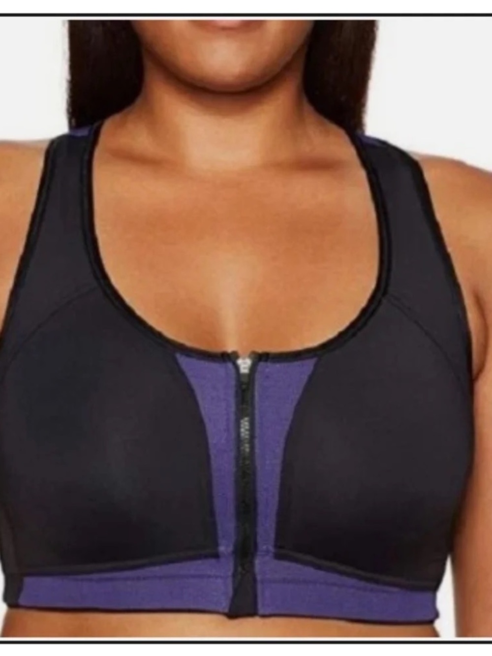 Arabella Front Zip Sport Bra XL NEW